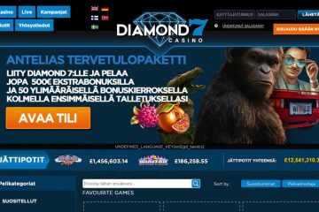 Diamond7casino 50 Ilmaiskierrosta & 500 EUR Ekstrabonuksilla