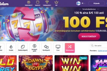Slotum Casino 100 ilmaiskierrosta & 100€ Bonus
