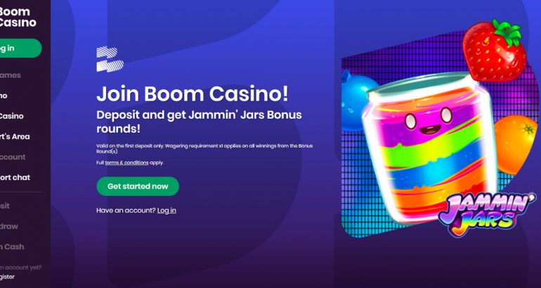 boomcasino welcome bonus rounds free spins