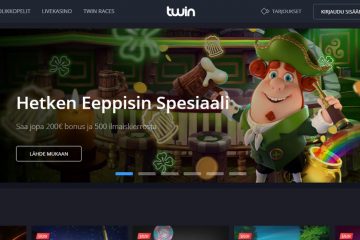 Twin Casino 500 Ilmaiskierrosta + 200 EUR Bonus