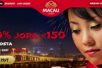 MacauCasino 8 EUR ilmaiseksi ilmaista pelirahaa casinolle