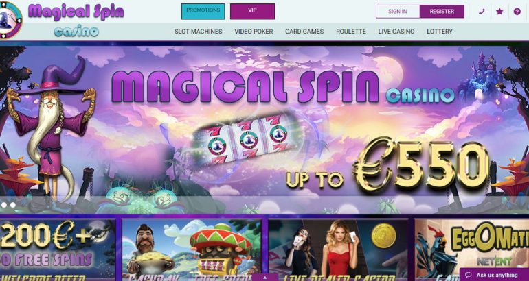magicalspin casino 5 eur no deposit bonus money
