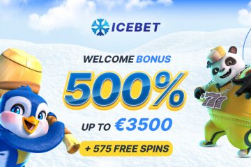 Icebet 575 Ilmaiskierrokset + 500% up to 3500 EUR Bonus