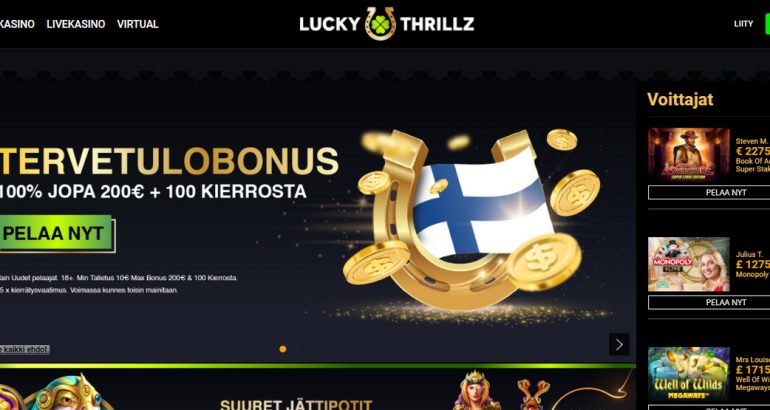 Luckythrillz ilman talletusta Bonus koodi