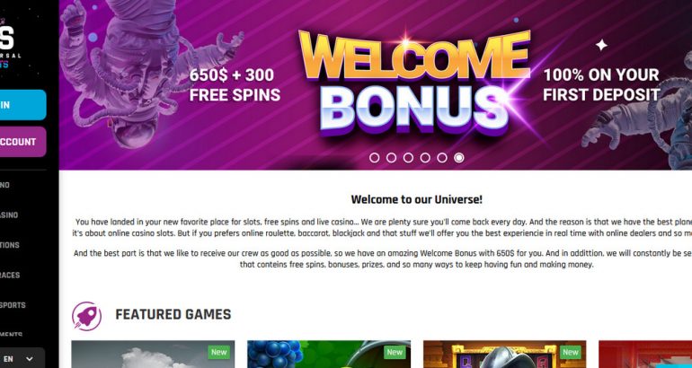univesalslots free spins bonus code