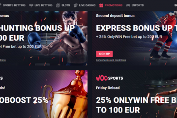 WooSports 1000 EUR Bonus & up to 200 EUR Free bet