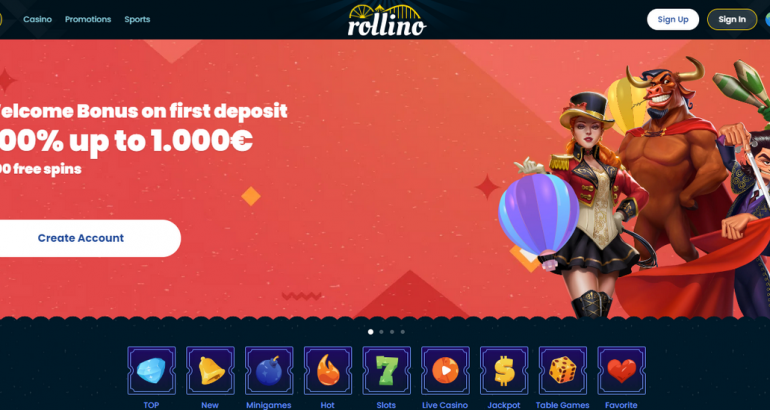 Rollino free no deposit bonus code sport