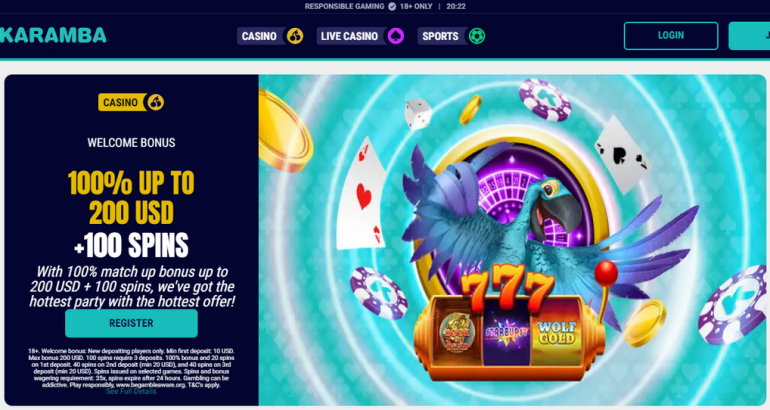 Karamba casino spins deposit bonus code